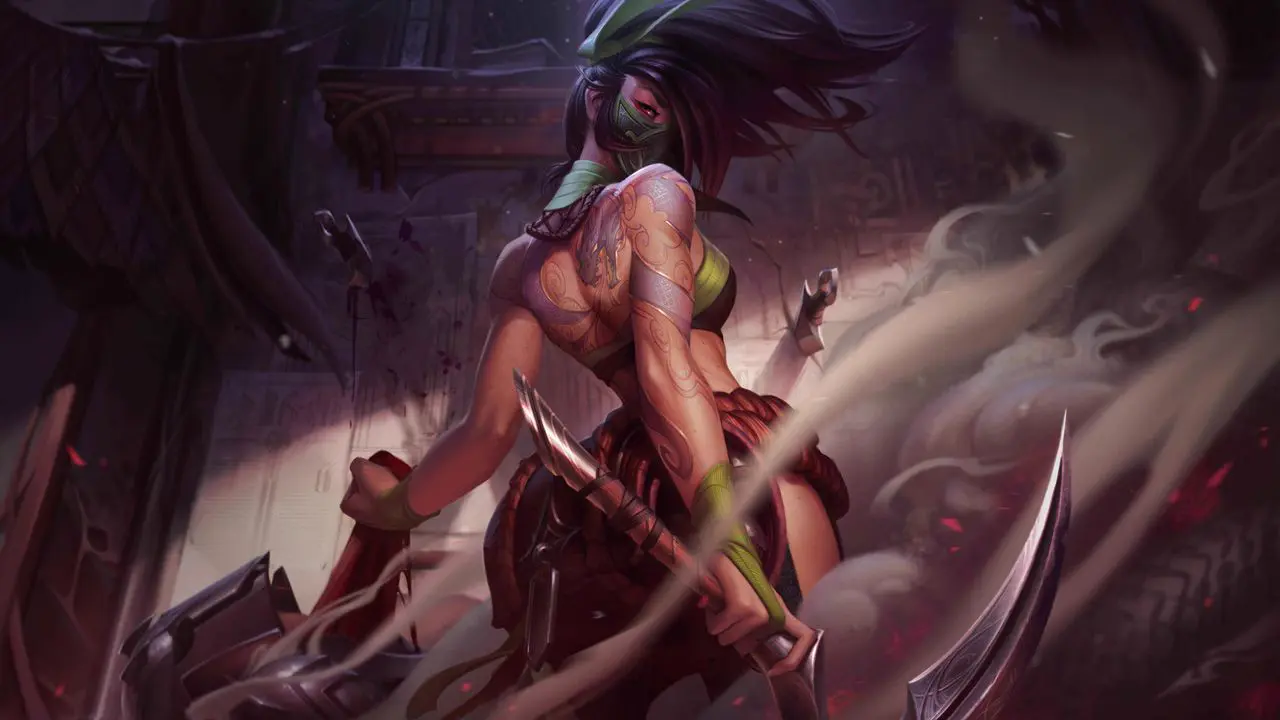 Akali splash art