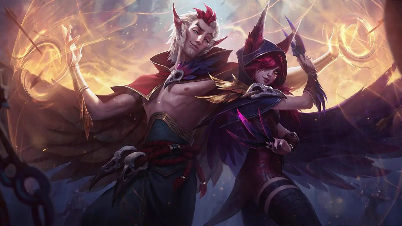 Xayah splash art